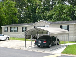 Regular Style Single Wide Carport for Single Vehicle